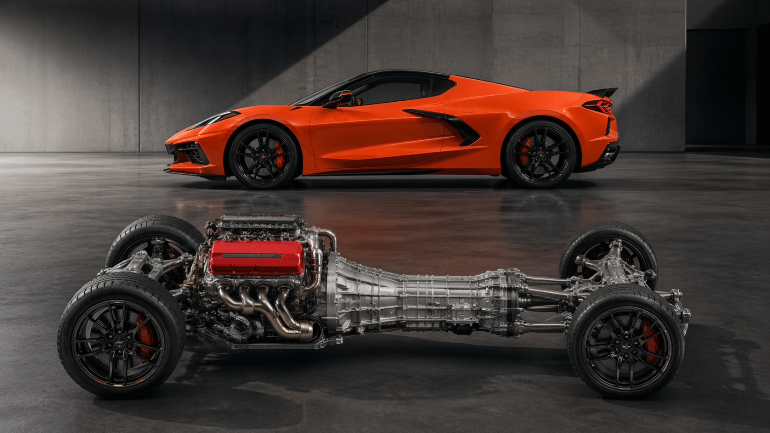 Corvette Drivetrain Corvette Transaxle Explained for C8 Buyers; Why the Layout Matters ...